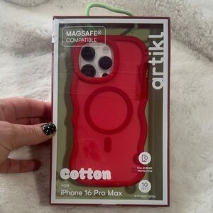 Artikl red cotton iPhone 16 pro max case